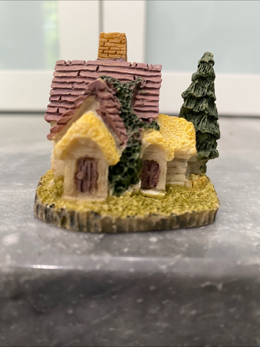 Charming Yves Rocher Miniature Ceramic Figurine House